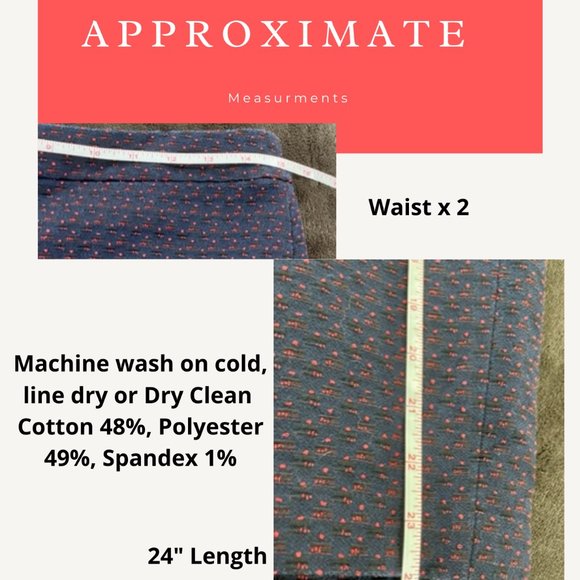 Ann Taylor Pencil Skirt in Navy / Red detail size 4 - Picture 2 of 2